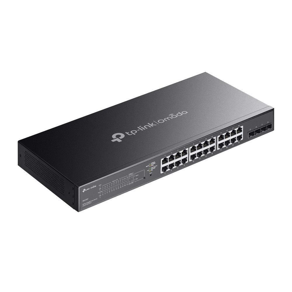 TP-Link SG2428P | Switch 28 Port Gigabit PoE+ Quản Lý Thông Minh Omada, VLAN, QoS, Tổng Công Suất 250W, Thiết Kế Kim Loại Gắn Rack