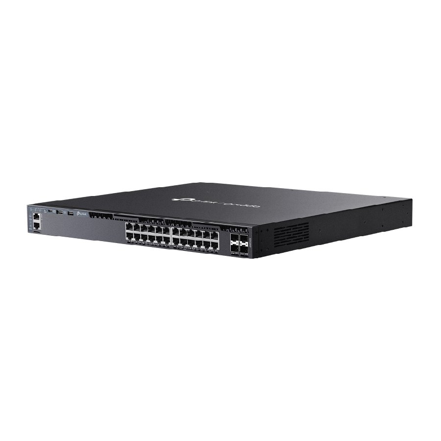 TP-Link SG6428XHP | Switch PoE+ L3 28 Port Gigabit Uplink 10G Quản Lý Omada, 720W, VLAN, OSPF, Dual PSU
