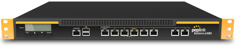Peplink Balance 580 (BPL-580) – Router SD-WAN 5 WAN Gigabit, hiệu năng 1.5Gbps cho doanh nghiệp lớn