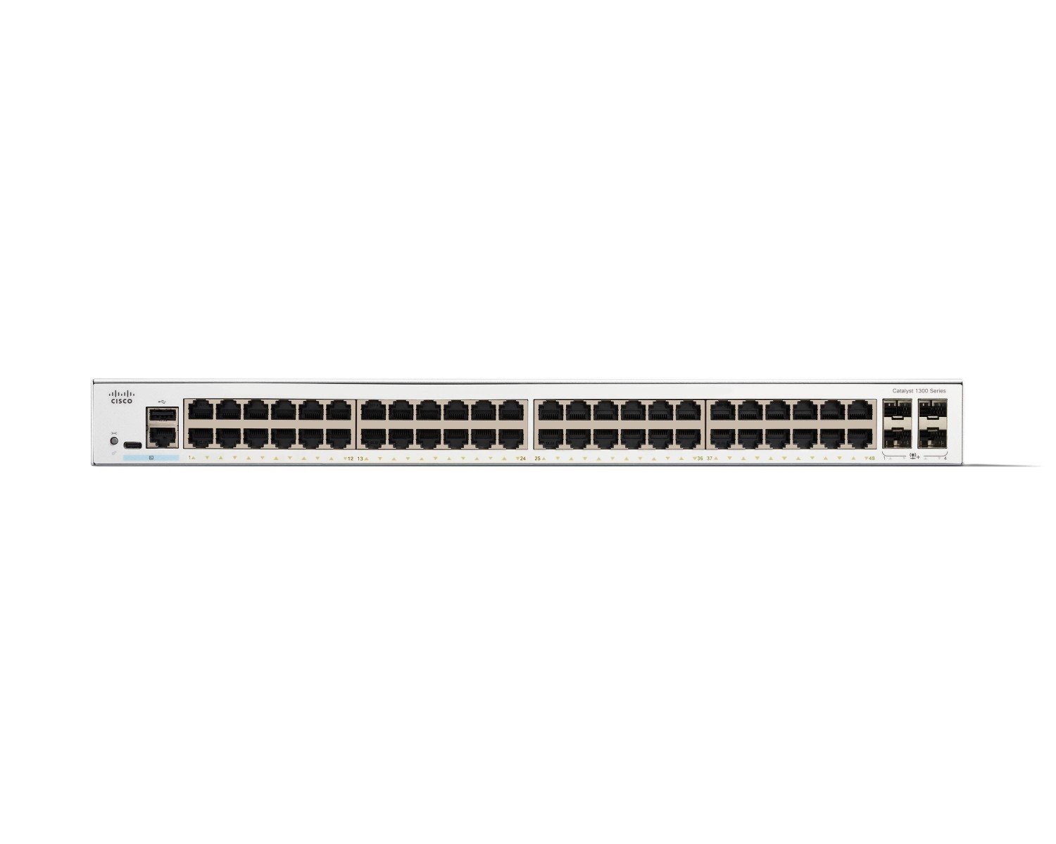 Cisco Catalyst C1300-48T-4X – Switch Gigabit 48 port + 4 uplink 10G SFP+, hiệu năng cao cho SMB