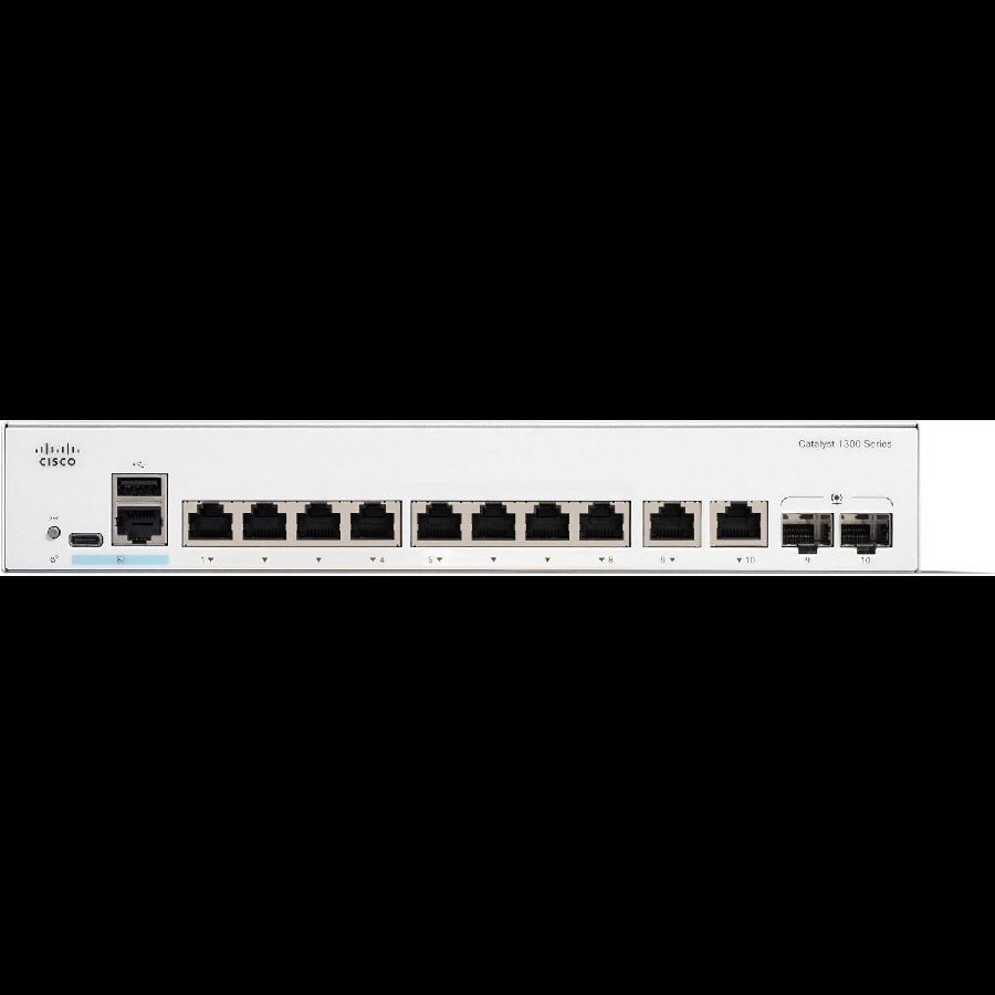 Cisco Catalyst C1300-8T-E-2G - Switch 8 cổng Gigabit Layer 3 hiệu năng cao cho SMB & văn phòng chi nhánh