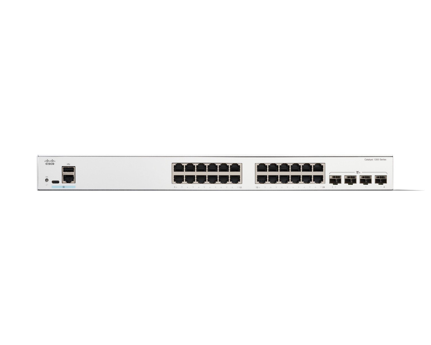 Cisco Catalyst C1300-24T-4X – Switch Gigabit 24 port + 4 uplink 10G SFP+, hiệu năng mạnh mẽ cho SMB