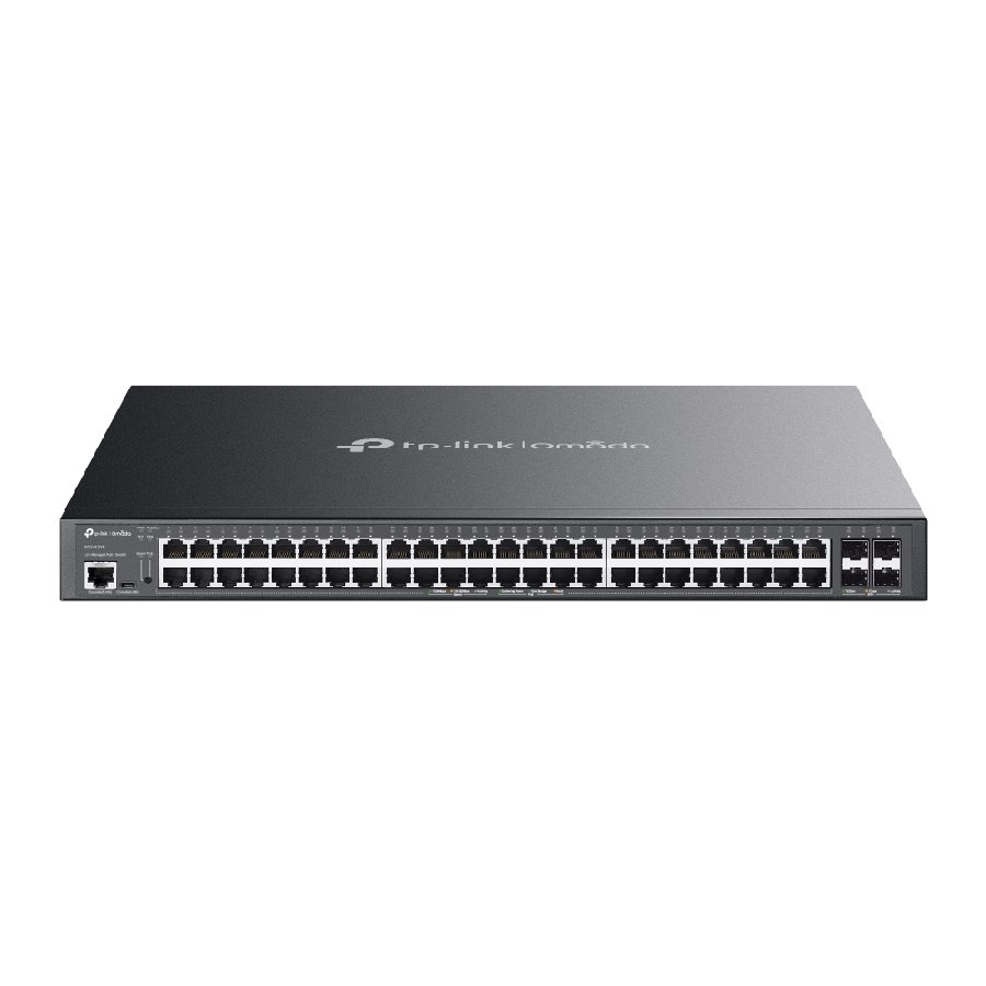TP-Link SG3452XP | Switch 52 Port Gigabit PoE+ Quản Lý Cao Cấp Omada, Uplink 10G, Tổng Công Suất 500W, VLAN, QoS, Thiết Kế Rack Kim Loại