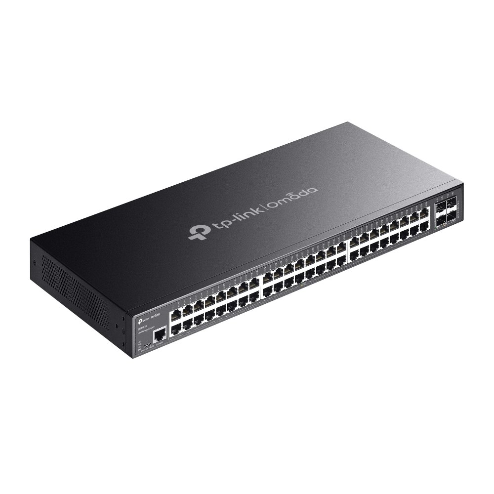 TP-Link SG3452X | Switch 52 Port Gigabit Uplink 10G Quản Lý Cao Cấp Omada, VLAN, QoS, Static Routing, Thiết Kế Kim Loại Không Quạt