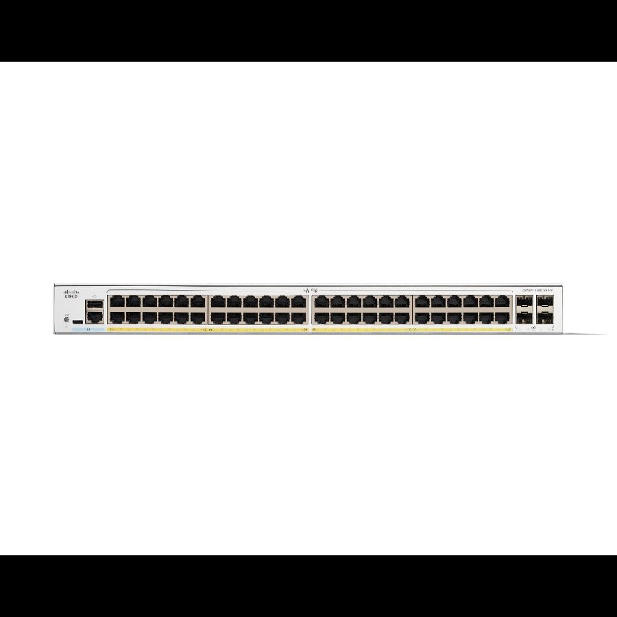 Cisco Catalyst C1300-48P-4G – Switch PoE+ 48 port Gigabit + 4 uplink SFP, hiệu năng mạnh mẽ cho SMB