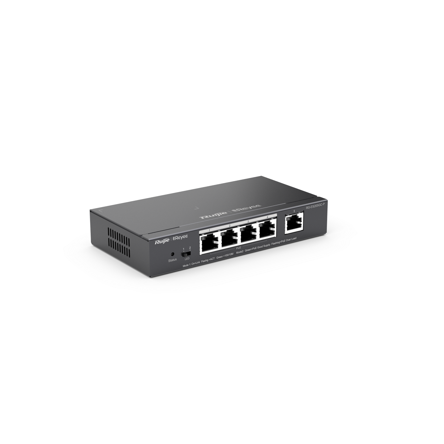 Ruijie Reyee RG-ES205GC-P – 5-Port Gigabit Smart Cloud Managed PoE Switch cho hệ thống camera và SMB