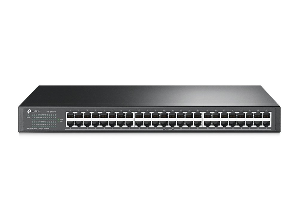 TP-Link TL-SF1048 | Switch 48 port 10/100 Mbps, Unmanaged, vỏ kim loại rackmount, hiệu suất cao cho doanh nghiệp SMB