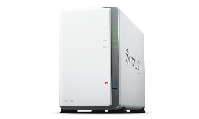Synology DiskStation DS223j - NAS 2-bay nhỏ gọn, tiết kiệm năng lượng cho gia đình & văn phòng nhỏ
