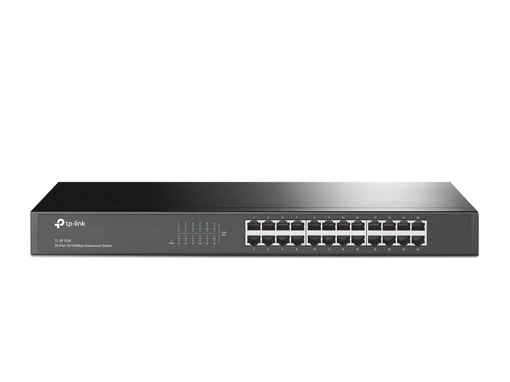 TP-Link TL-SF1024 | Switch 24 port 10/100 Mbps, Unmanaged, vỏ kim loại rackmount, hiệu năng bền bỉ cho doanh nghiệp