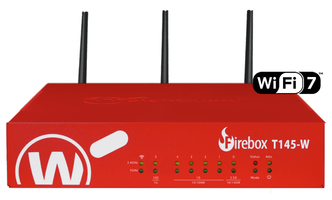 Tường Lửa WatchGuard Firebox T145-W | Wi-Fi 7 & Hiệu Năng Vượt Trội