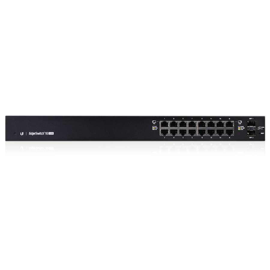 Ubiquiti EdgeSwitch 16 PoE ES-16-150W - 16x Gigabit RJ45 + 2x SFP, 150W