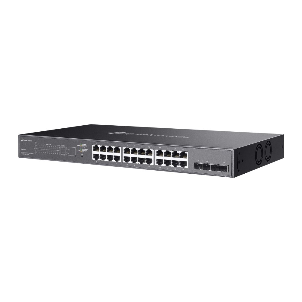 TP-Link SG2428P | Switch 28 Port Gigabit PoE+ Quản Lý Thông Minh Omada, VLAN, QoS, Tổng Công Suất 250W, Thiết Kế Kim Loại Gắn Rack