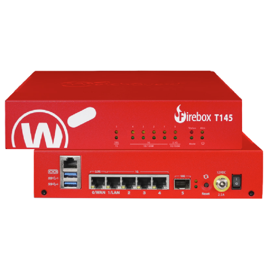 Tường Lửa WatchGuard Firebox T145 | Hiệu Năng Vượt Trội & Cổng SFP+
