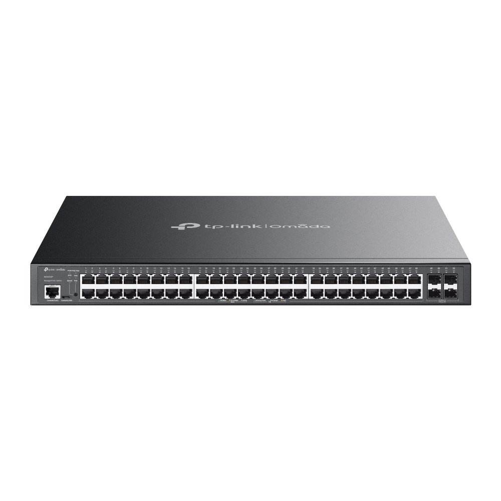 TP-Link SG3452P | Switch 52 Port Gigabit PoE+ Quản Lý Cao Cấp Omada, VLAN, QoS, Static Routing, Tổng Công Suất 384W