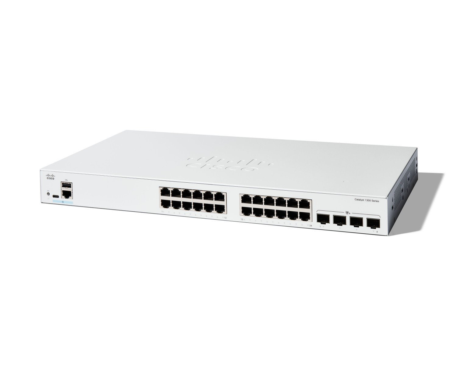 Cisco Catalyst C1300-24T-4X – Switch Gigabit 24 port + 4 uplink 10G SFP+, hiệu năng mạnh mẽ cho SMB