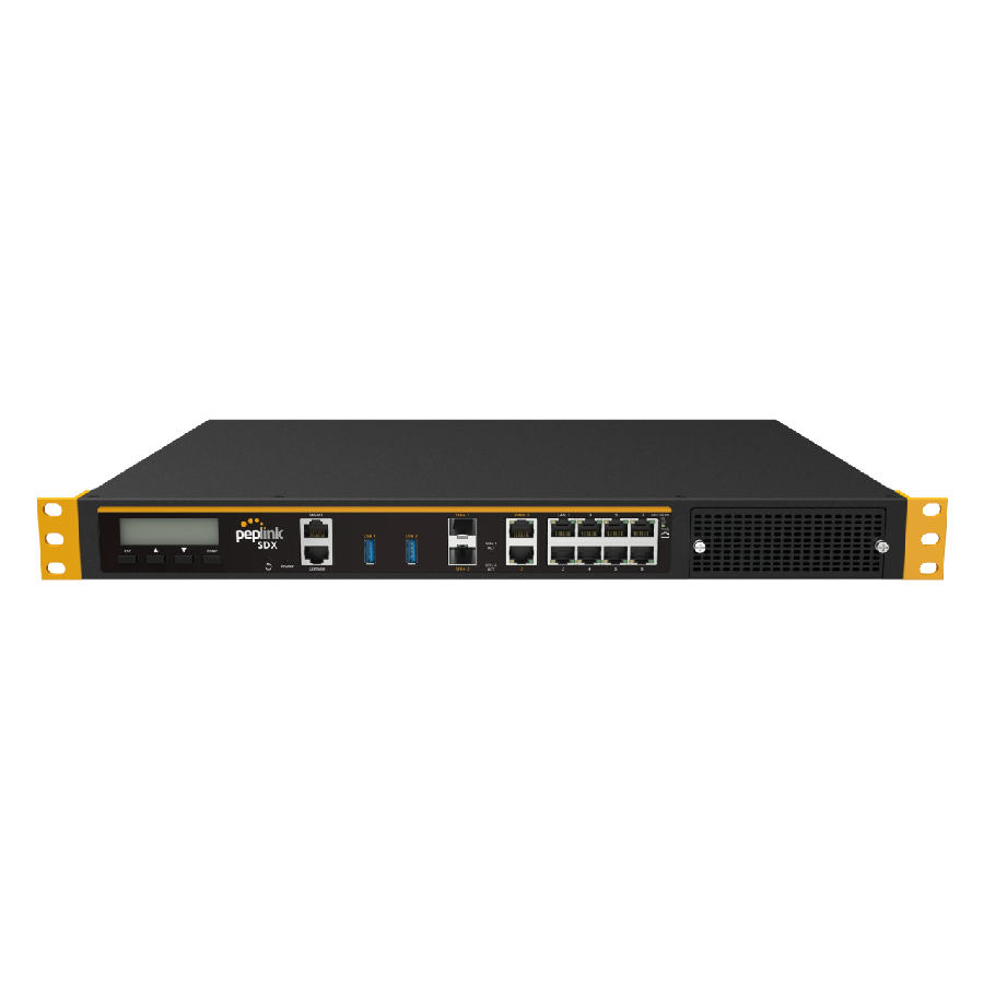 Peplink Balance SDX (BPL-SDX) – Router SD-WAN 10G mở rộng LTE/5G, throughput 12 Gbps cho hệ thống doanh nghiệp cao cấp