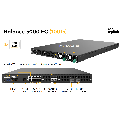 Peplink Balance 5000-EC-100G – Router SD-WAN 100G, throughput 110Gbps, SpeedFusion 30Gbps, Edge Computing cho hạ tầng doanh nghiệp lớn