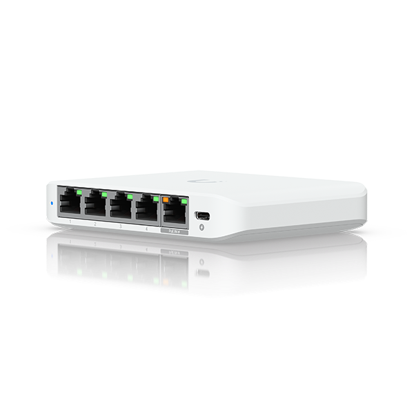 UniFi Switch Flex Mini 2.5G (USW-Flex-2.5G-5) - Switch 5 cổng 2.5GbE, throughput 12.5 Gbps