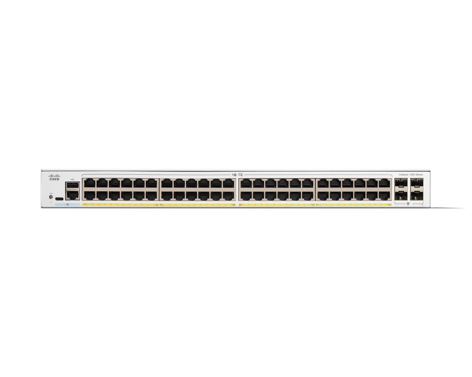 Cisco Catalyst C1300-48FP-4G – Switch PoE+ 48 port Gigabit công suất 740 W, hiệu năng mạnh mẽ cho SMB